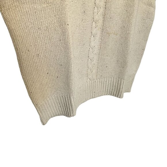 Country Cottons Cross Creek Men's Sweater Vest Cream Size M Silk Cotton Blend - Picture 7 of 8
